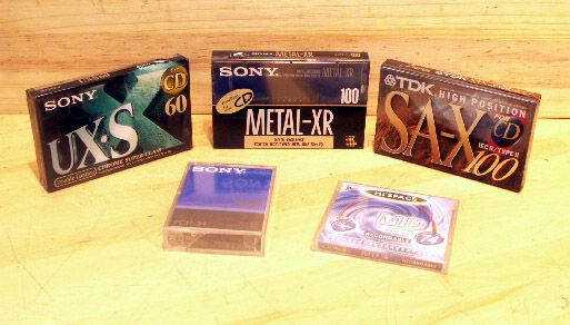 Cassettes audio DAT MD
